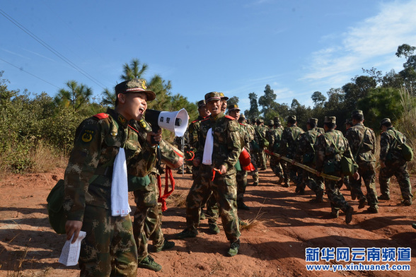 武警云南省森林總隊500新兵野營拉練迎戰(zhàn)森林防火期