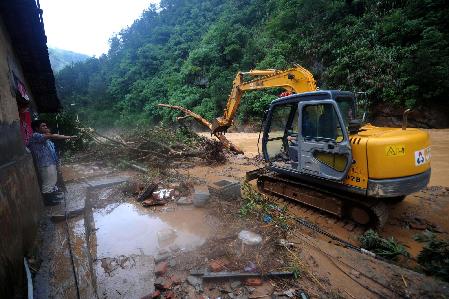 浙江常山：遭強(qiáng)降雨襲擊 損失嚴(yán)重