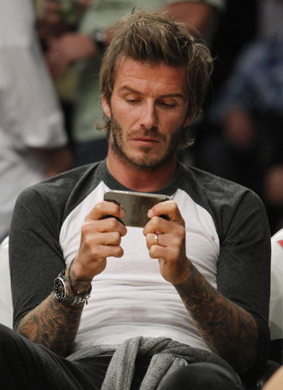 David Beckham attends NBA game between Los Angeles Lakers and Memphis Grizzlies
