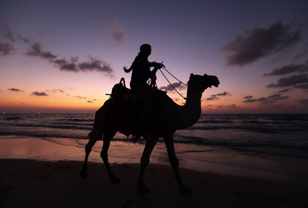 Sunset in Gaza city Sunset in Gaza city