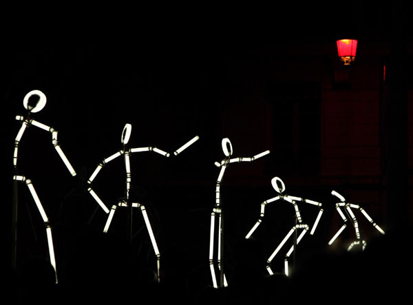 A light show during the Festival of Lights in Lyon, Dec 11, 2011. Festival of Lights marked in Lyon