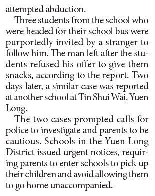 Attempted abductions unfounded: Police