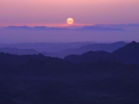約旦西奈山日出