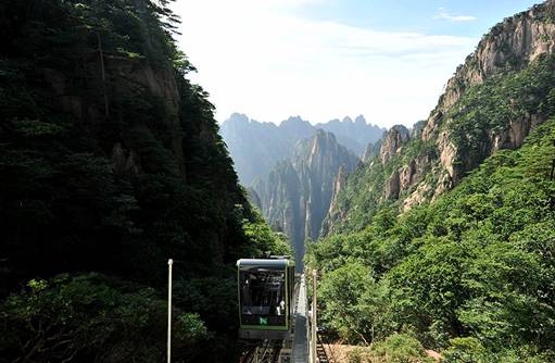 黃山西海大峽谷觀光纜車曝光 7月9日試運營