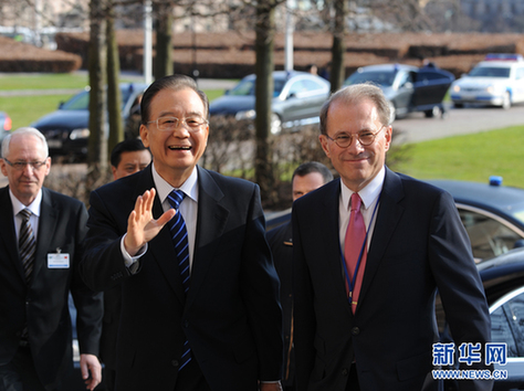 溫家寶會(huì)見(jiàn)瑞典議長(zhǎng)韋斯特貝里
