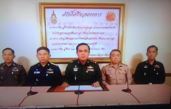 泰國軍方宣布接管政權(quán) 稱將保護外籍人士合法權(quán)益