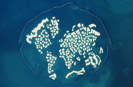 NASA照片顯示迪拜“世界島”正下沉 中國企業(yè)曾投巨資