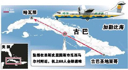 古巴客機(jī)墜毀爆炸 機(jī)上68人均遇難包括28名外國乘客