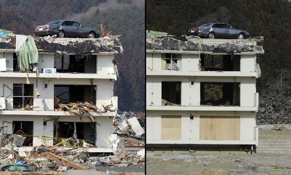 日本地震海嘯一年后恢復(fù)對比圖