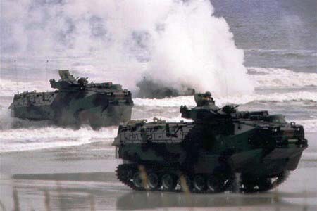 臺軍陸戰(zhàn)隊AAV7兩棲登陸車明天正式成軍