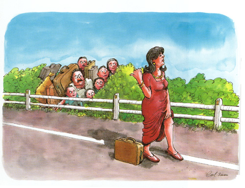 攔車美人計