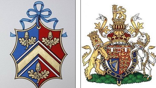 英準(zhǔn)王妃全家獲專(zhuān)屬盾形徽章 圖案簡(jiǎn)單橡樹(shù)果為主