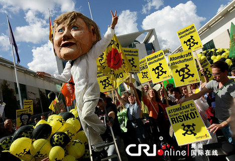 高清組圖：德國柏林上演大規(guī)模反核示威活動(dòng)