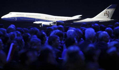 波音公司發(fā)布新型747-8洲際客機飛機