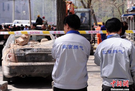 北京朝陽區(qū)發(fā)生燃氣爆燃事故 已致6死1傷（圖）