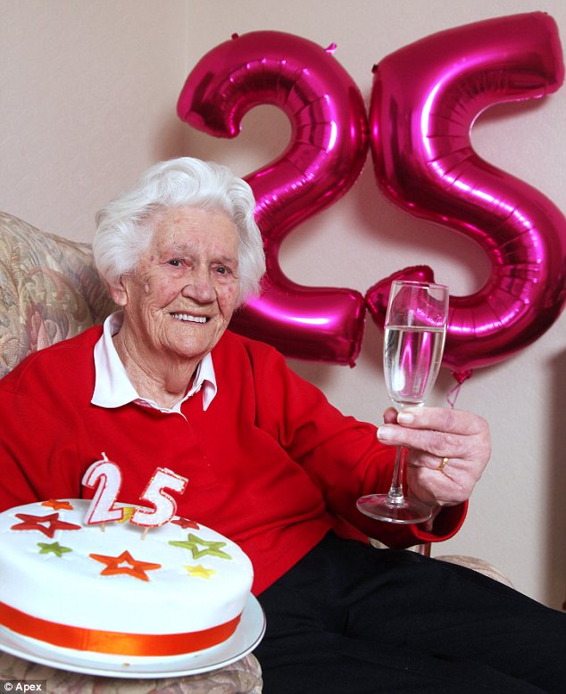英閏年生百歲老人迎來第25個生日 生活規(guī)律健康樂觀
