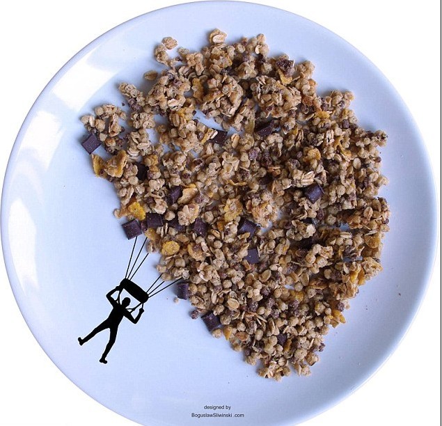 圖：享受美食時(shí)盡情釋放創(chuàng)作靈感 餐盤上的無(wú)限創(chuàng)意