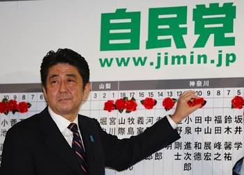 日本自民黨黨首安倍晉三與奧巴馬舉行電話(huà)會(huì)談