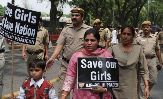 印度遭強奸5歲女童情況好轉(zhuǎn) 首都抗議示威愈演愈烈