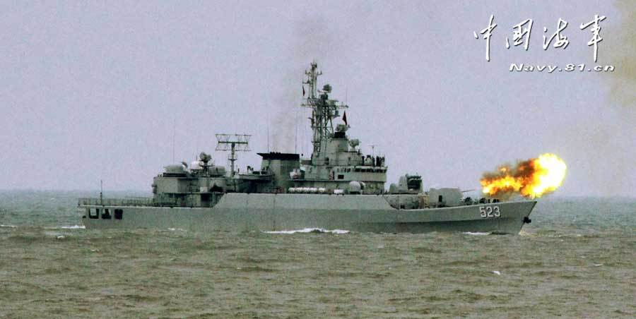 中國海軍特混編隊在東海訓練?？兆鲬?zhàn)