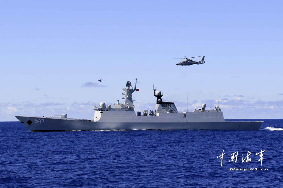 中國(guó)海軍西太平洋訓(xùn)練：直升機(jī)引導(dǎo)超視距導(dǎo)彈攻擊