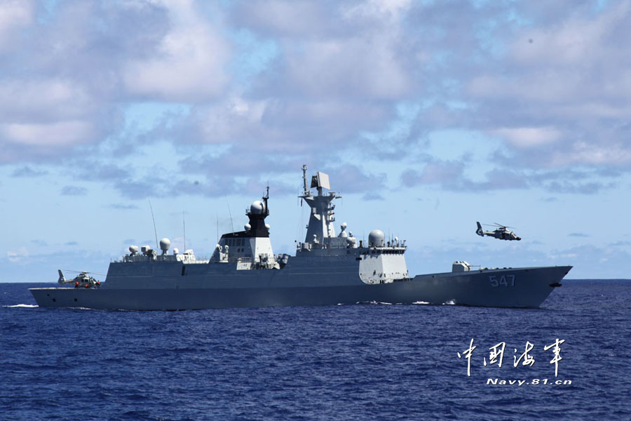 中國海軍西太平洋訓(xùn)練：直升機(jī)引導(dǎo)超視距導(dǎo)彈攻擊