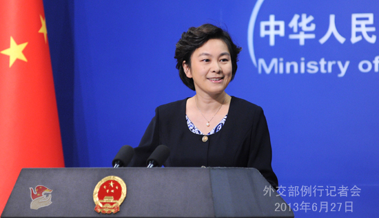 外交部就樸槿惠訪華、中印邊界問題等答問
