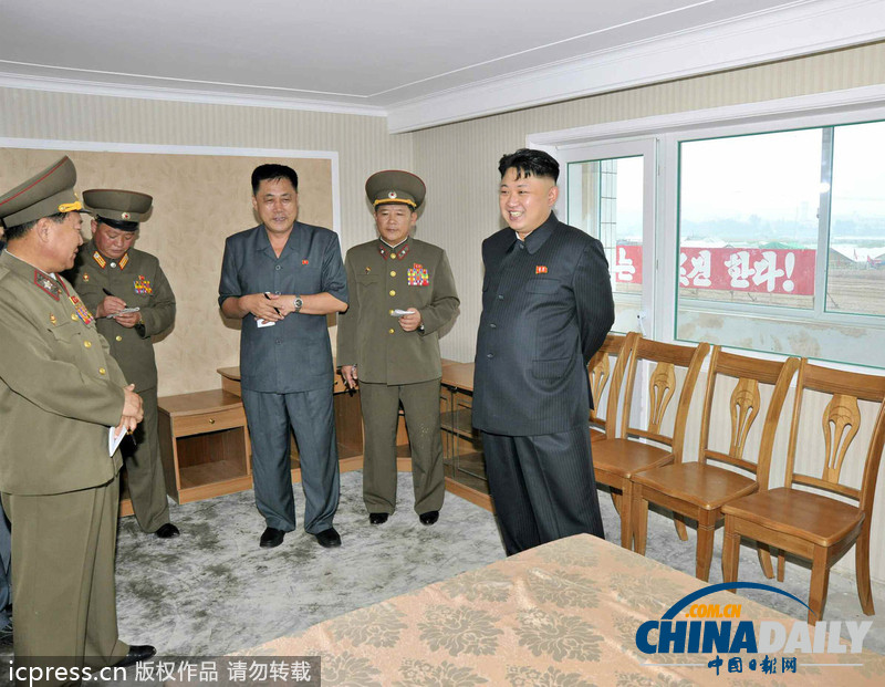 金正恩視察科學(xué)家住宅等朝鮮基礎(chǔ)建設(shè)（高清組圖）