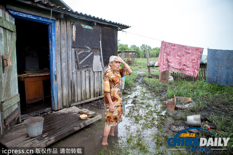 俄羅斯阿穆爾河水位上漲 城市進(jìn)入緊急狀態(tài)（高清組圖）
