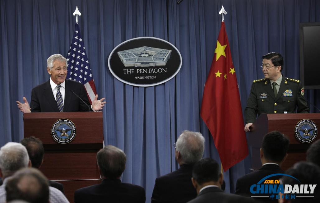 中美防長舉行會(huì)談美方支持中國崛起 兩軍將建立互信（組圖）