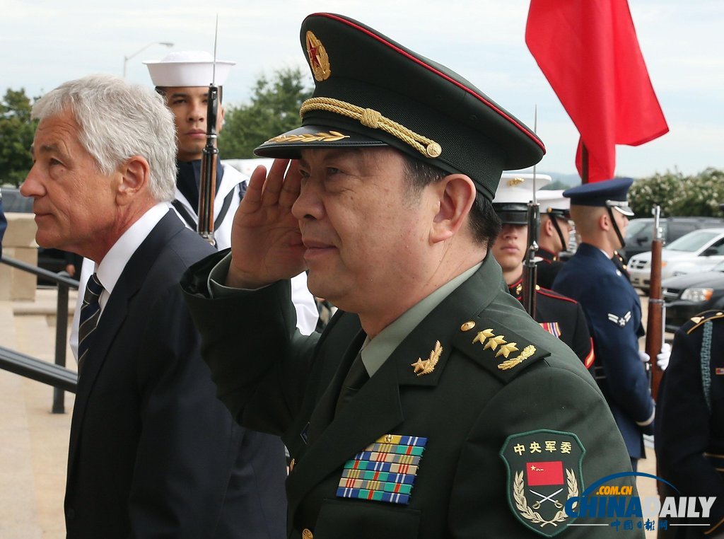 中美防長(zhǎng)舉行會(huì)談美方支持中國崛起 兩軍將建立互信（組圖）