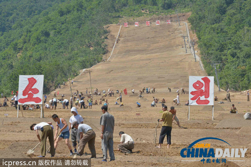 朝鮮突擊建設(shè)馬息嶺滑雪場 響應(yīng)金正恩號召