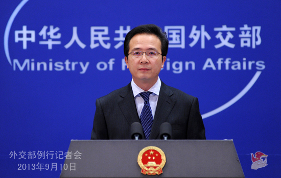 外交部對(duì)俄羅斯關(guān)于敘化武問題的提議等表態(tài)