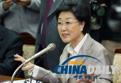 韓國(guó)歷史上唯一女總理韓明淑因受賄獲刑兩年