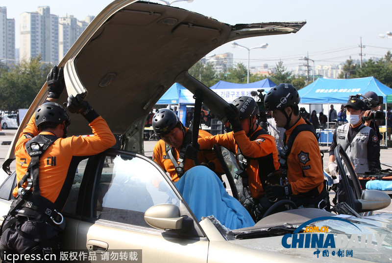 韓國舉行大型聯(lián)合反恐演習 逾500人參加
