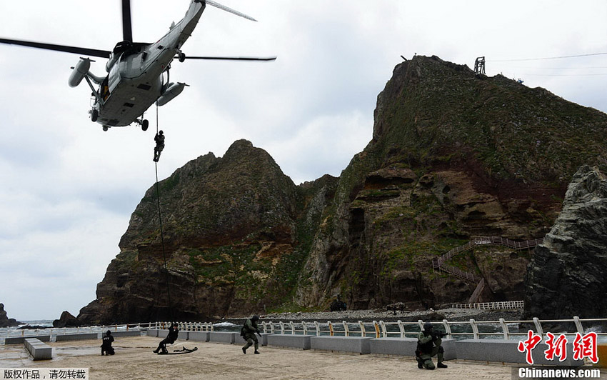 韓國首次在“獨(dú)島日”公開軍演
