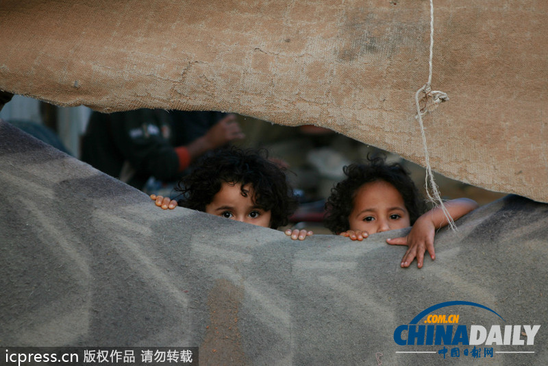 圖片故事：探訪加沙巴勒斯坦難民兒童 槍?xiě)?zhàn)下的童年
