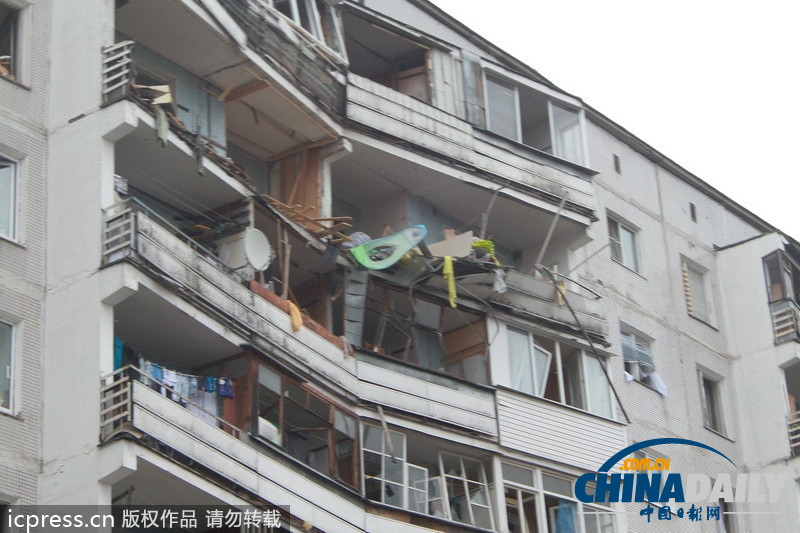 莫斯科居民樓發(fā)生煤氣爆炸2人死亡（組圖）