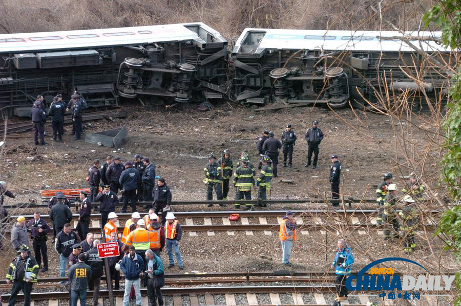 紐約一通勤列車脫軌致4死63傷