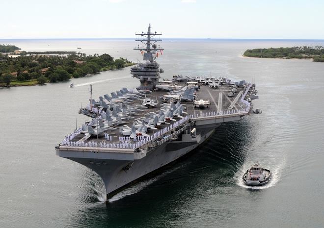 美軍更新第七艦隊航母 調(diào)最新型里根號駐守日本