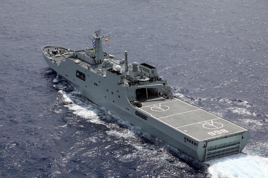 我海軍第二批增援艦只抵達(dá)任務(wù)海域 聯(lián)合搜尋馬航客機(jī)