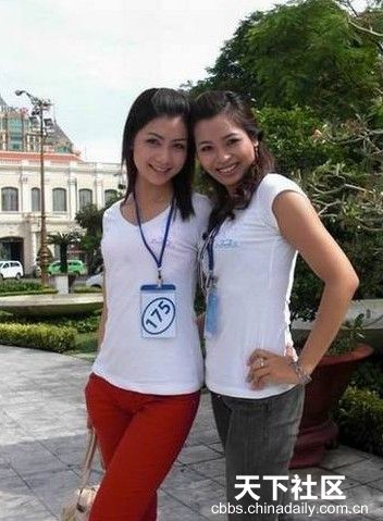 越南街頭時(shí)髦女孩甜美賽川妹子