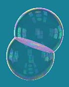 為什么肥皂泡會粘在一起？