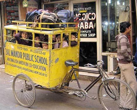 國外街頭千奇百怪的學(xué)生車