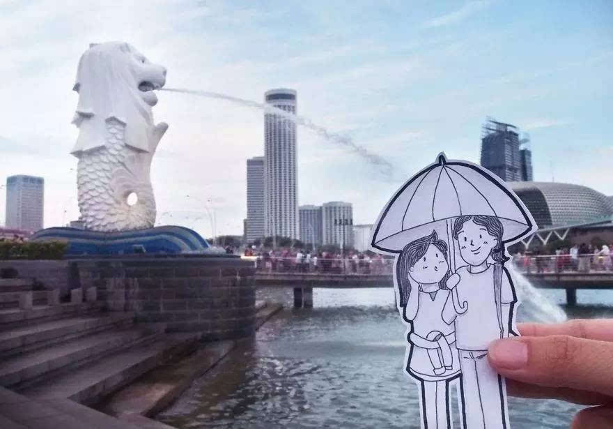 旅行時(shí)怎么秀恩愛更有新意？除了自拍還可以這么玩（組圖）