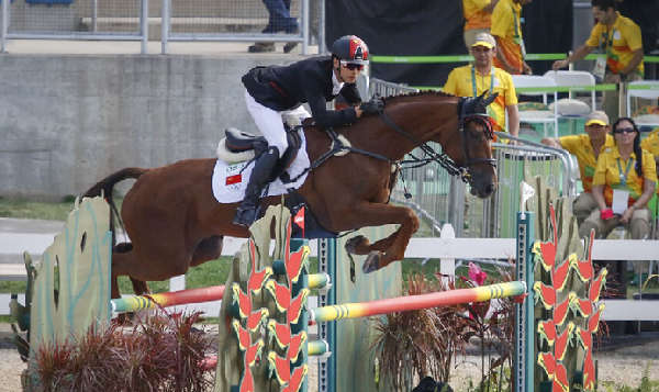 混血馬術(shù)選手華天與“堂-熱內(nèi)盧”奧運(yùn)會(huì)第8！