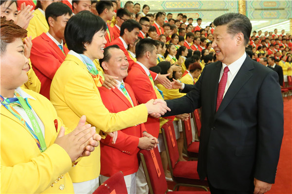 習近平會見中國奧運代表團 強調(diào)“奧運精神”