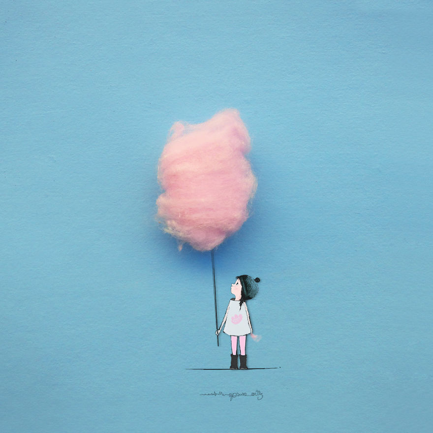 我用花瓣、果子、棉花糖變出了童話世界（組圖）