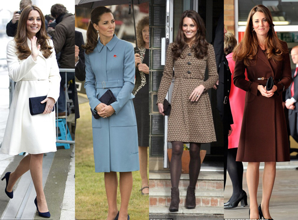 束腰大衣，蕾絲裙，裸色船鞋 凱特王妃的6大穿搭密術