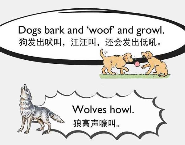 自然界中有各種聲音 如何用英語來描述動(dòng)物的叫聲？